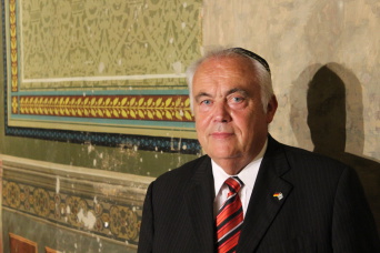 Reinhard Schramm am Abend des 11.07.2014 in der Alten Synagoge