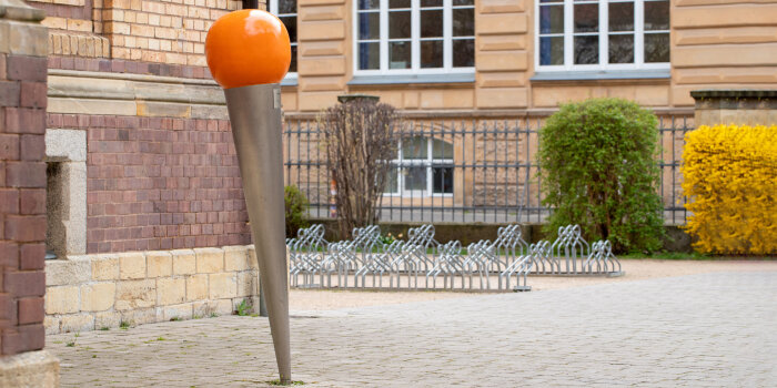 Jüdische Denknadel in der Meister-Eckehart-Straße in Erfurt.