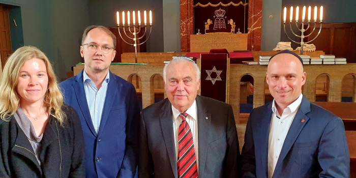 Stadt Erfurt steht zur jüdischen Gemeinde. Gespräch zweier Dezernenten mit Landesvorsitzenden.