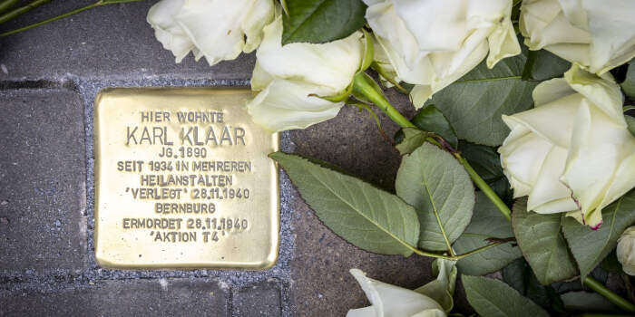 Erfurts erster Stolperstein ist verlegt