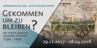 „Gekommen um zu bleiben?": Neue Sonderausstellung in der Alten Synagoge Erfurt