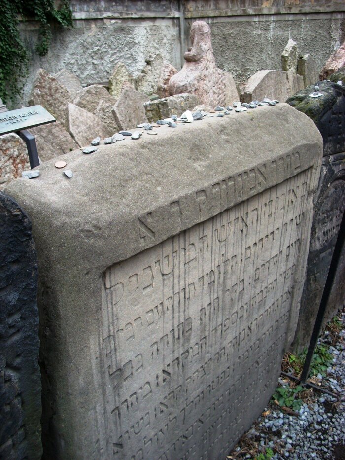 Ansicht eines jüdischen Grabsteins