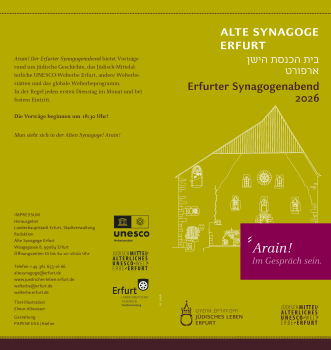 PDF-Dokument mit Arain! Jahresprogramm 2026