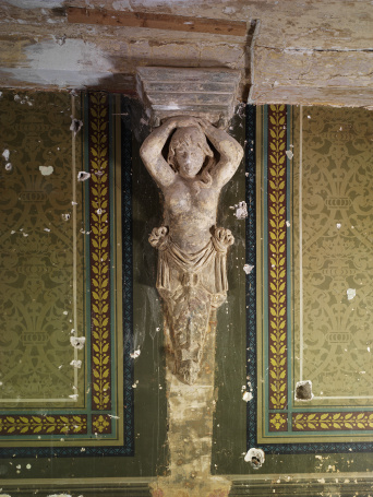 Stucco figure from the ballroom, made in the 19th century