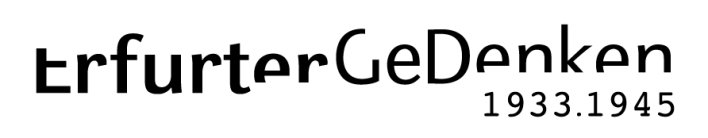 Logo Erfurter GeDenken 1933 - 1945