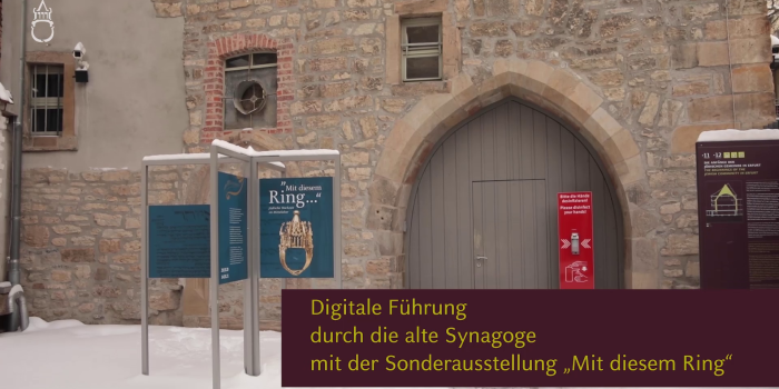 Virtuelle Führung durch die aktuelle Sonderausstellung in der Alten Synagoge
