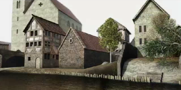 Animation: Baugeschichte der mittelalterlichen Mikwe