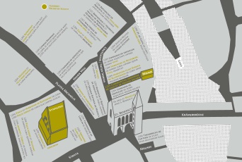 Map of the medieval Jewish quarter