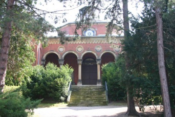 Chapel surrounded by trees