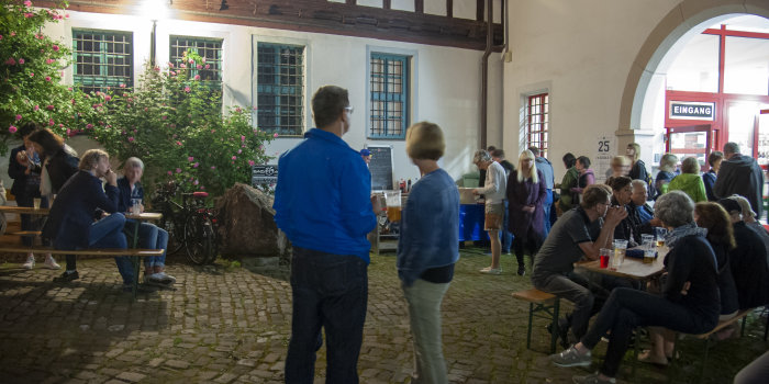 Foto: Museumsnacht 2018 im Naturkundemuseum © Stadtverwaltung Erfurt / D. Urban Hof im Naturkundemuseum